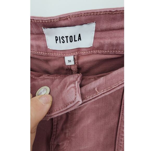 Pistola Hannah Cargo Zipper Detail‎ Mauve Shorts Size 31 - Picture 5 of 5